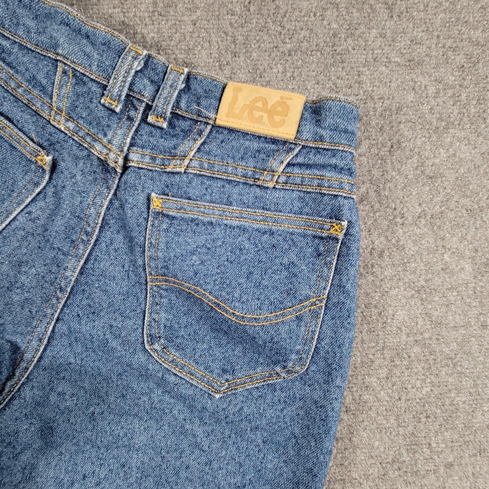 Vintage‎ Lee Jeans Womens 12 Medium Blue Denim High Rise Tapered Made in USA 90s